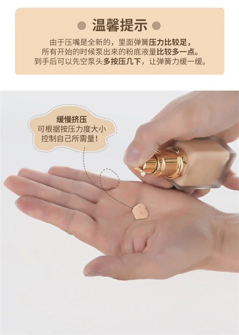 1Pc Liquid Foundation Pump Replace Convenient DIY Bottle Double Wear Replacement Refillable Essential Makeup Tools Pump