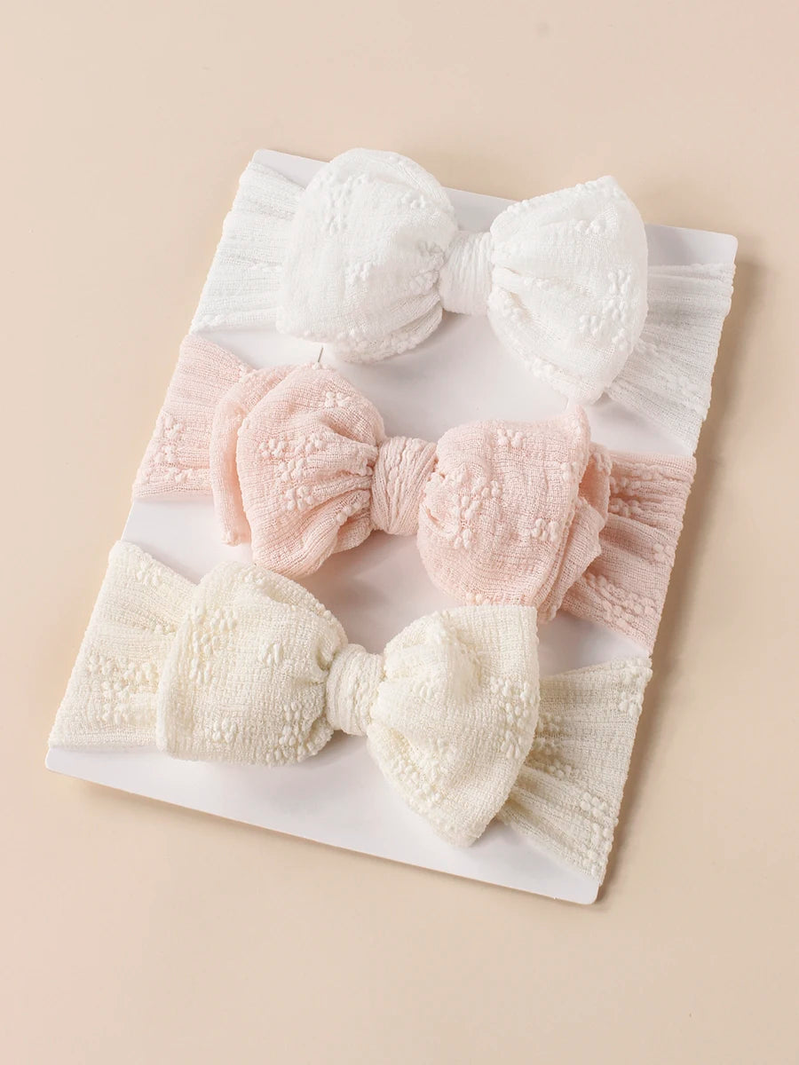 New Summer Breathable Baby Mesh Headbands Top Knot Double Bows Soft Turban Headwraps Girls Hair Accessories
