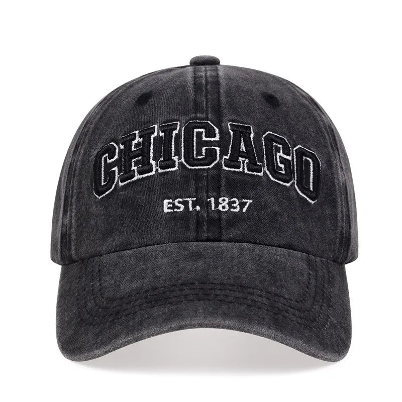 New Letter CHICAGO Baseball Cap Men Women Spring Summer Cotton Unisex