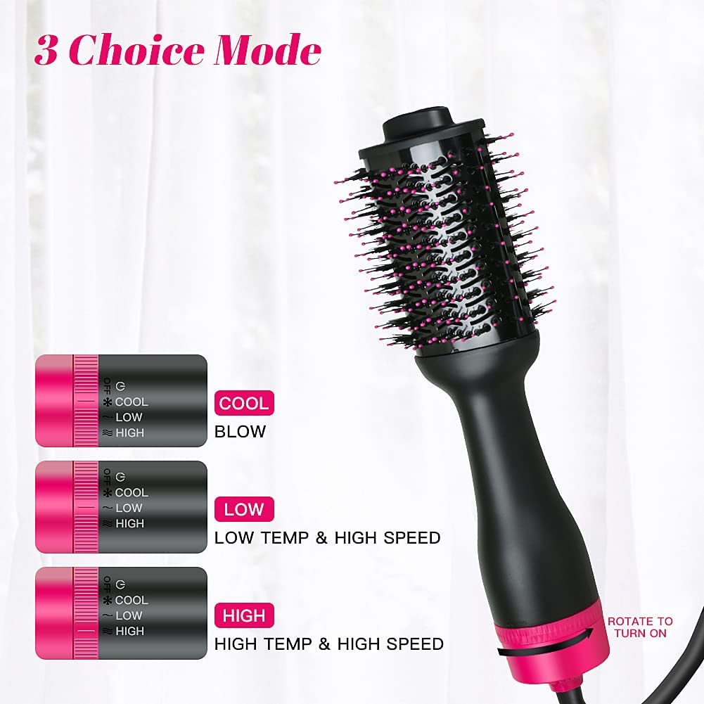 Hot Air One-Step Hair Dryer Negative Ion Anti-Frizz Blowout for