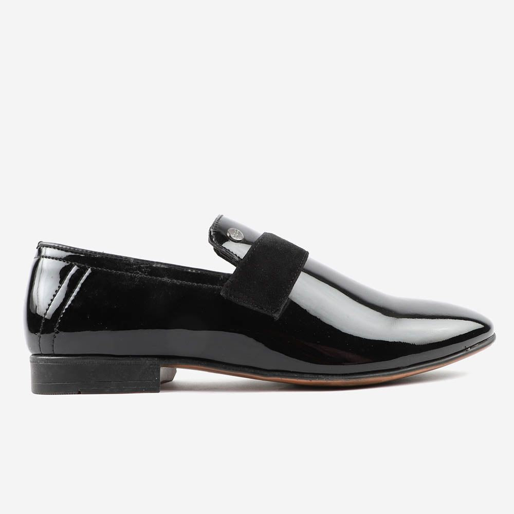 Mens Patent Formal Shoes (Size-6) (Color-BLACK)
