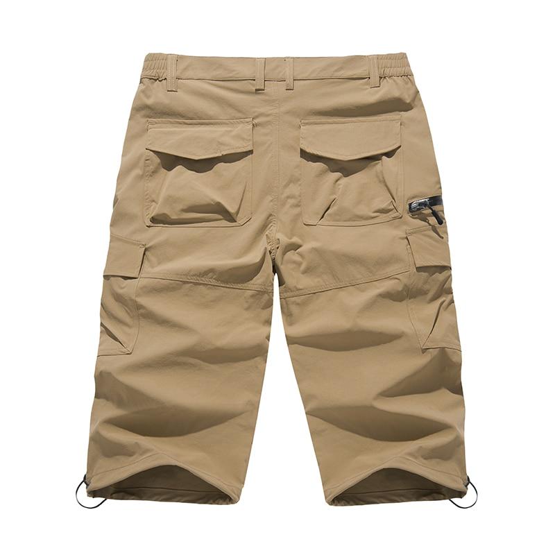 Summer Quick Dry Capri Pants Men's Lightweight Straight Fashion Casual