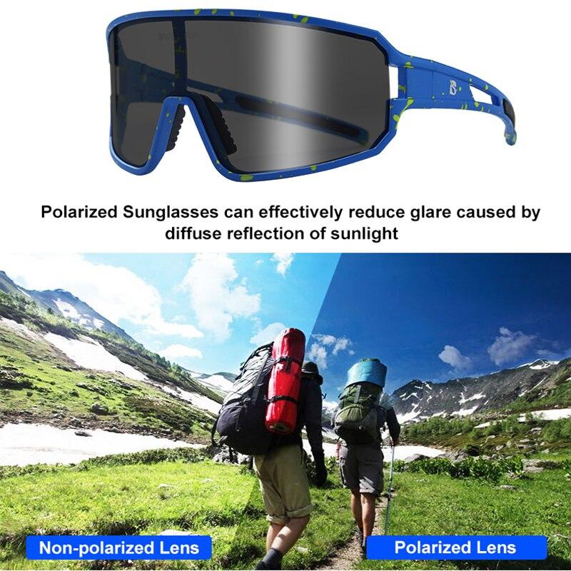 Polarized Photochromic Sunglasses Goggles UV Protection For Men Women