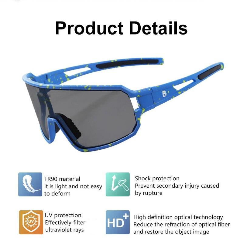 Polarized Photochromic Sunglasses Goggles UV Protection For Men Women