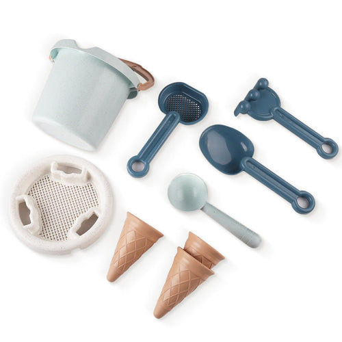 Children’s Beach Toy Set Thickened Wheat Straw Sand & Water Bucket Kit