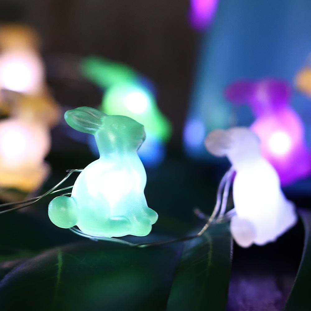Five-color Bunny Fairy Lights Battery Operated Easter Decorations