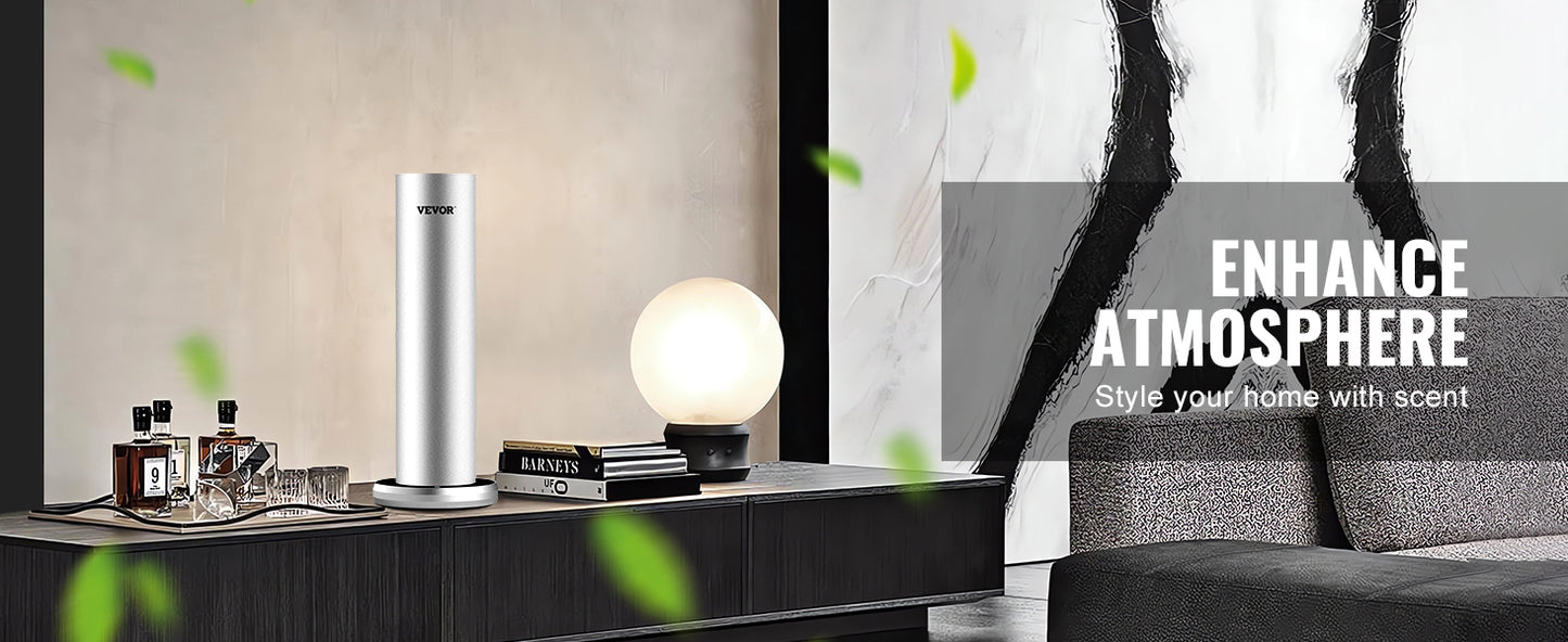 VEVOR Scent Air Machine Bluetooth Smart Cold Air Diffuser Waterless Essential Oil Scent Air Diffuser Floor Aromatherapy Machine