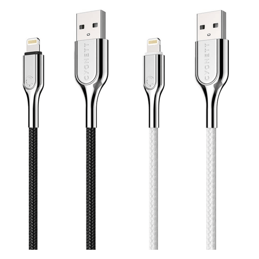 Cygnett Armoured Lightning to USB-A Braided Fast Charging Cable 1M Fle