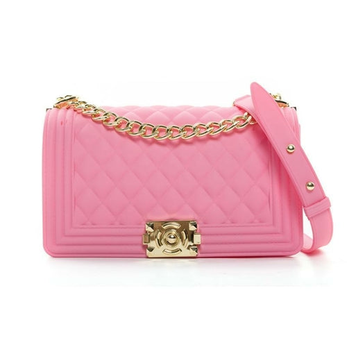 Wholesale Candy Women Handbags Colorful Rainbow Jelly Bags