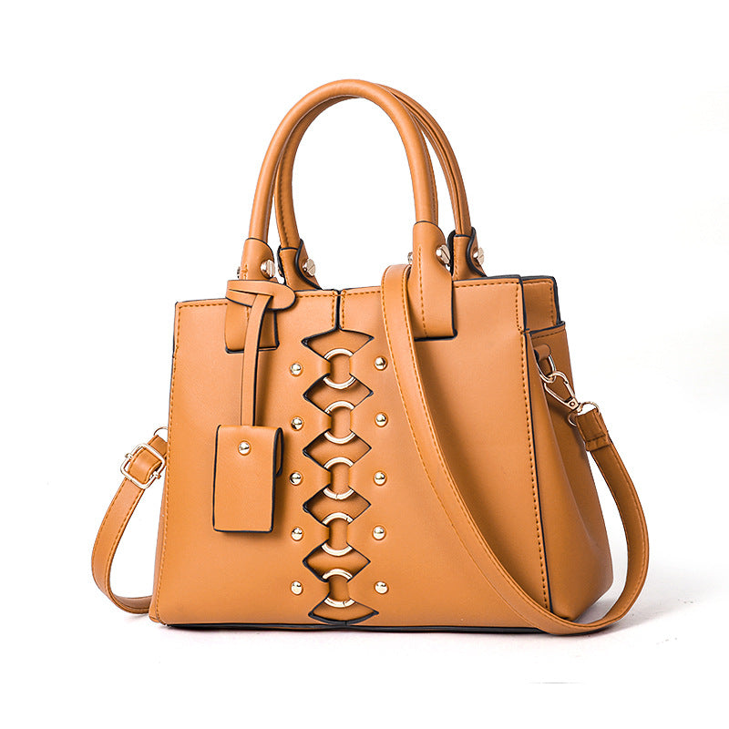 Japanese Style PU Leather Handbag For Women