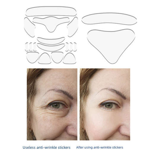 Transparent anti-wrinkle beauty patch