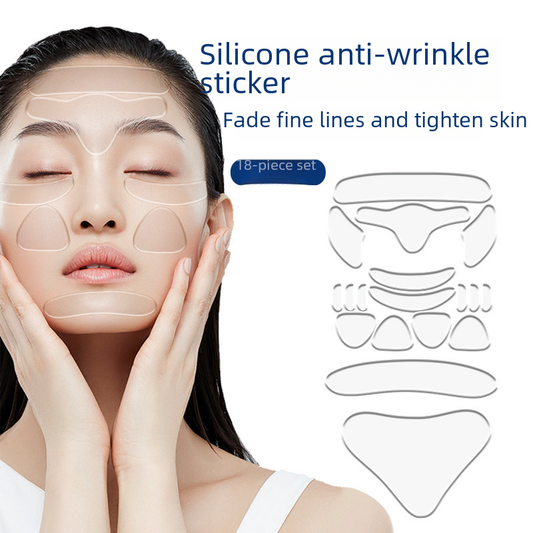 Transparent anti-wrinkle beauty patch