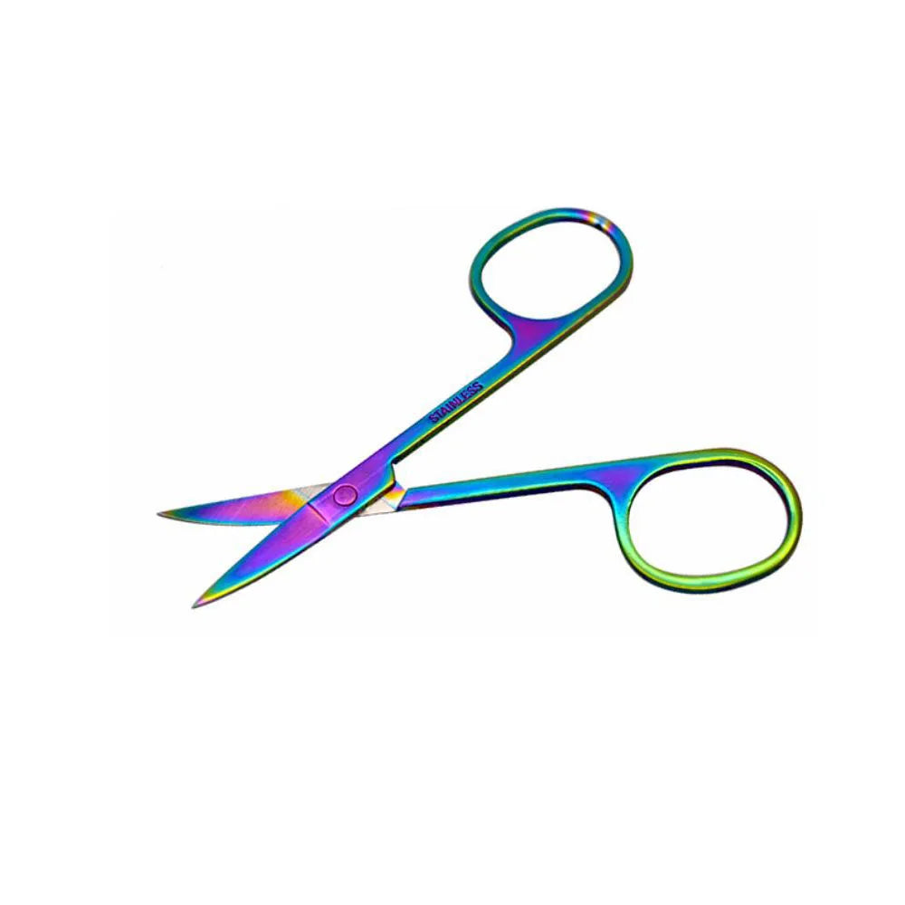 Stainless Steel Makeup Tools Eyebrow Scissors Hair Trimming Nails Cuticle Curved Pedicure Dead Skin Remover Beauty Scissor