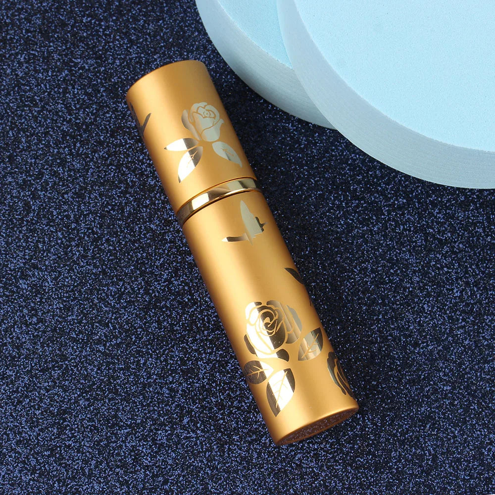 10ml Portable Mini Refillable Perfume Bottle Glass Tank Metal Case Aluminum Empty Cosmetic Containers Spray Atomizer Pump Bottle