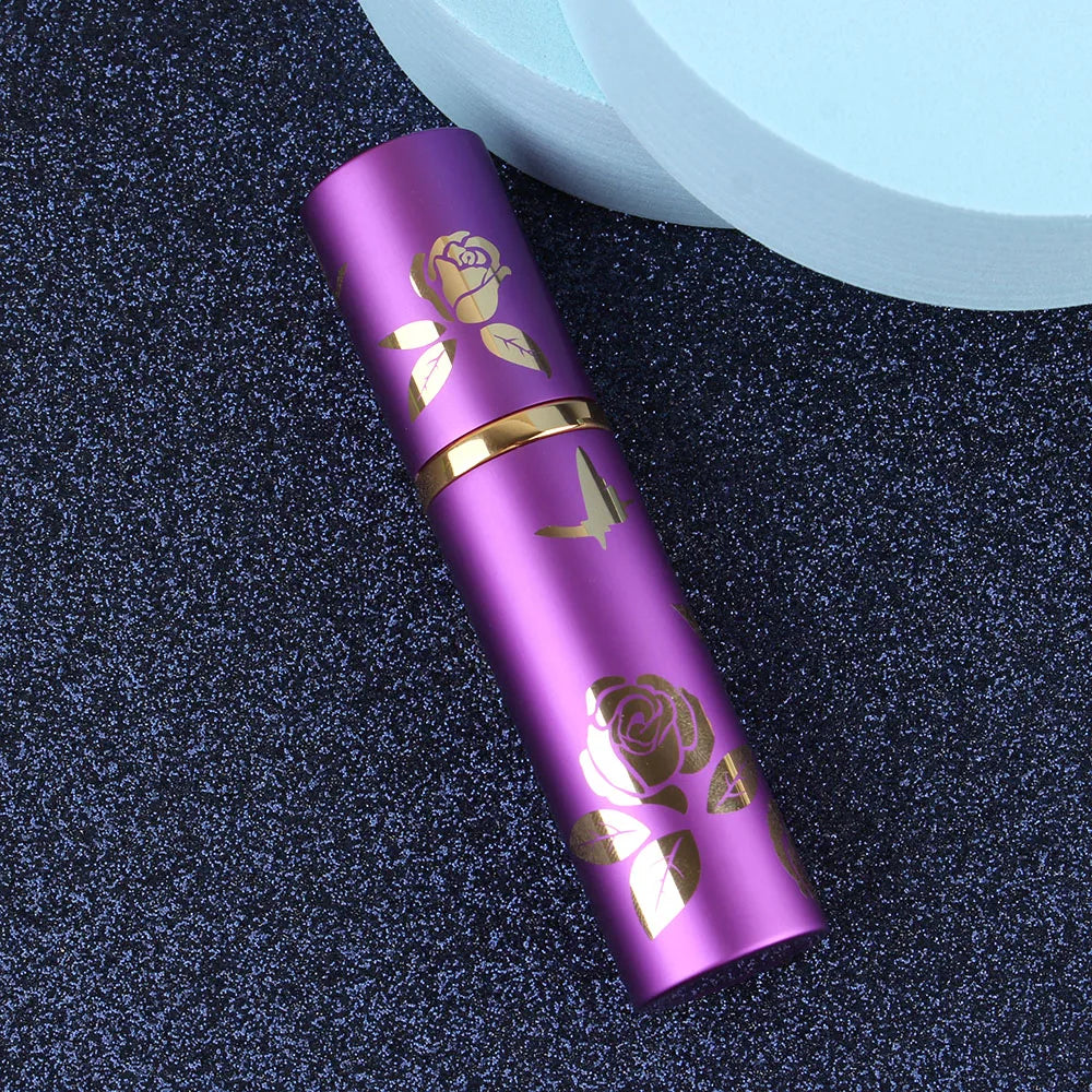 10ml Portable Mini Refillable Perfume Bottle Glass Tank Metal Case Aluminum Empty Cosmetic Containers Spray Atomizer Pump Bottle