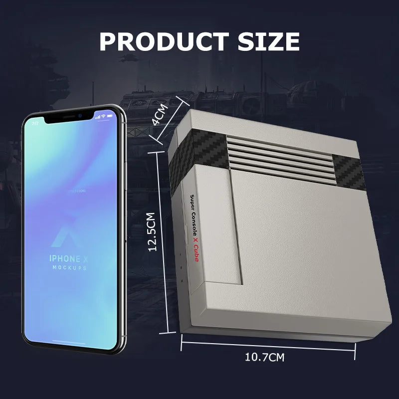 Kinhank Video Games Consoles Super Console X Cube Retro Game Console with 60,000+ Classic Games Compatible with PSP/PS1/DC,Etc
