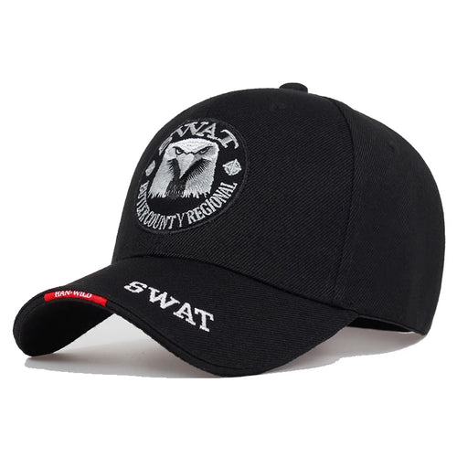 SWAT Army Cap Male Embroidered Eagle Black Baseball Caps Men Gorras