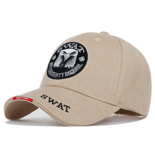 SWAT Army Cap Male Embroidered Eagle Black Baseball Caps Men Gorras