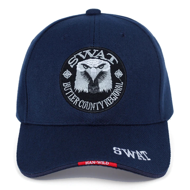 SWAT Army Cap Male Embroidered Eagle Black Baseball Caps Men Gorras