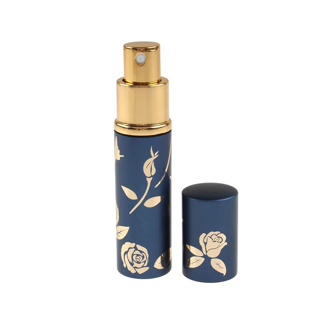 10ml Portable Mini Refillable Perfume Bottle Glass Tank Metal Case Aluminum Empty Cosmetic Containers Spray Atomizer Pump Bottle