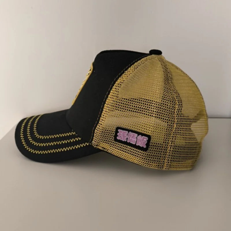 Dragon Ball Z Baseball Hat Goku Super Saiyan Cartoon Mesh Sunhat for