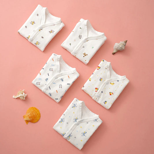 0-3 Month Baby Clothes Newborn Cartoon Home Underwear Cotton Button