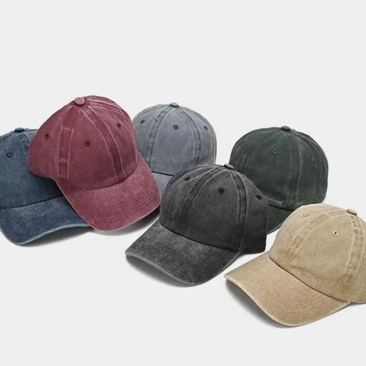 Baseball Cap Washed Cotton Men Women Snapback Hat Vintage Hip Hop Caps