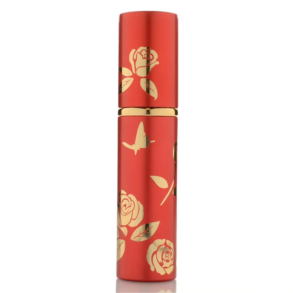 10ml Portable Mini Refillable Perfume Bottle Glass Tank Metal Case Aluminum Empty Cosmetic Containers Spray Atomizer Pump Bottle