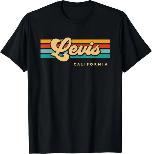 Vintage Sunset Stripes Levis, California T-Shirt Hoodie