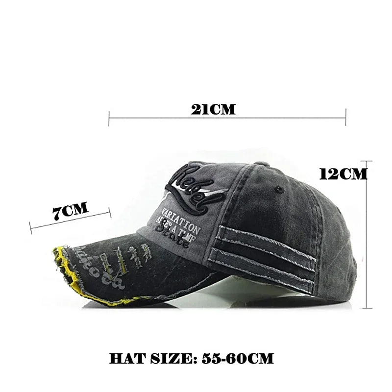 Retro Canvas Denim Patchwork Snapback Hat Vintage Unisex Baseball Cap for Men And Women Autumn Hip Hop Style Summer Wear