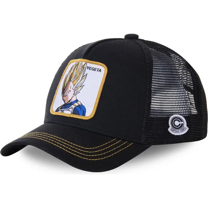 Dragon Ball Z Baseball Hat Goku Super Saiyan Cartoon Mesh Sunhat for