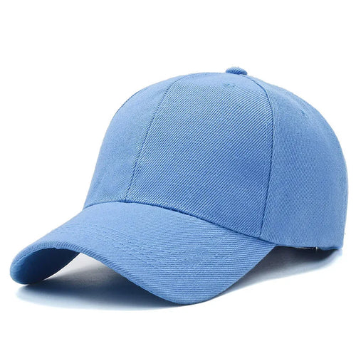 Unisex Cap Casual Plain Baseball Cap Adjustable Snapback Hats For