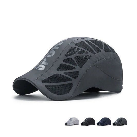 Summer New Sport Alphabet Forward Hat Men's Breathable Mesh Shade