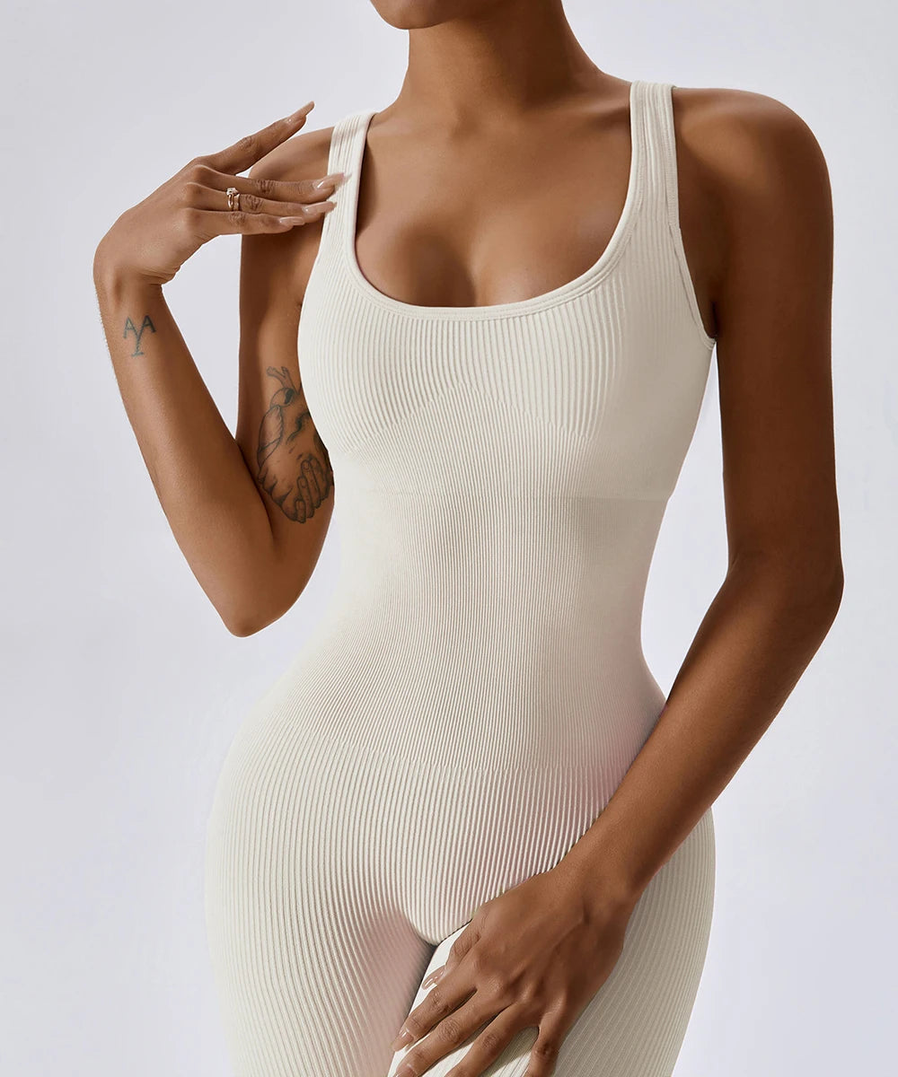 Women Bodysuit Jumpsuit All Season Romper Overalls Sportswear Fashion Streetwear Overalls One Piece Fitness Sports Bodysuits