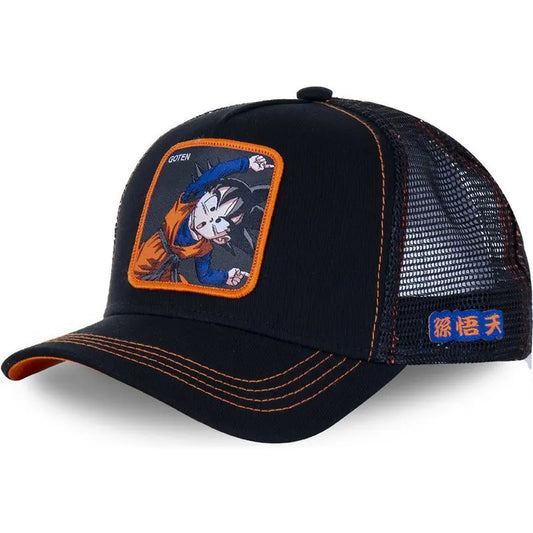 Dragon Ball Z Baseball Hat Goku Super Saiyan Cartoon Mesh Sunhat for