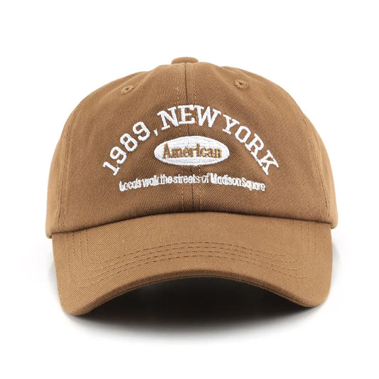 Men and Woman's Baseball Caps Adjustable Casual Embroidered 1989 New
