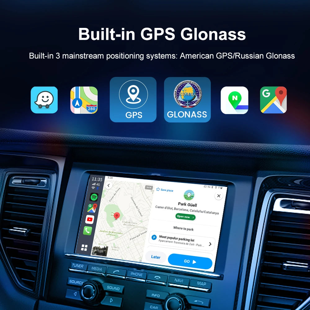 CarlinKit CarPlay Ai Box Android 13 TV Box Support Netflix IPTV GPS Wireless Android Auto & CarPlay 4G LTE Genuine Qualcomm Chip