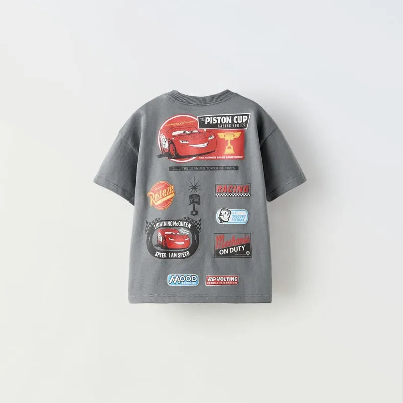 Disney Clothes New Children Fashion Casual Tshirt White Round Neck