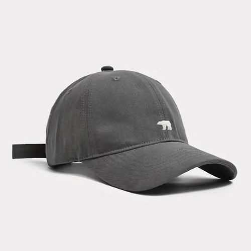Fashionable Retro Polar Bear Embroidered Baseball Cap For Women