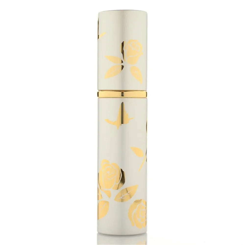 10ml Portable Mini Refillable Perfume Bottle Glass Tank Metal Case Aluminum Empty Cosmetic Containers Spray Atomizer Pump Bottle