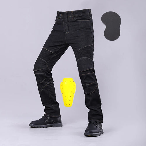 Motorcycle Riding Jeans Men Outdoor Moto Jeans Protective Knee Hip