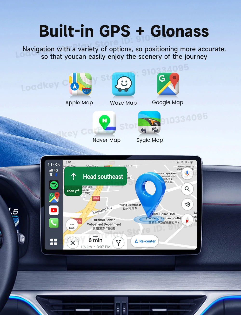 2025 Carlinkit Ai Box LED Android Wireless Carplay adapter Android 13 Qualcomm 6115 8-cores 64G Smart Tv Box For Netflix IPTV