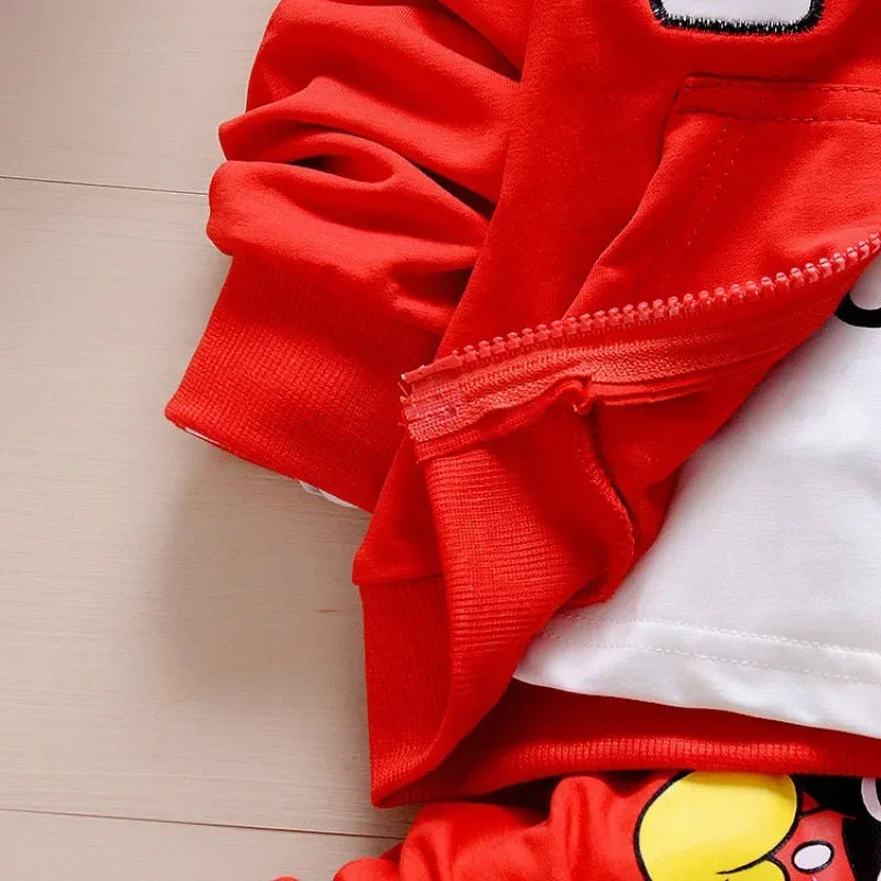 Spring and Autumn New Products Boys Clothes Set Cute Mickey Cotton