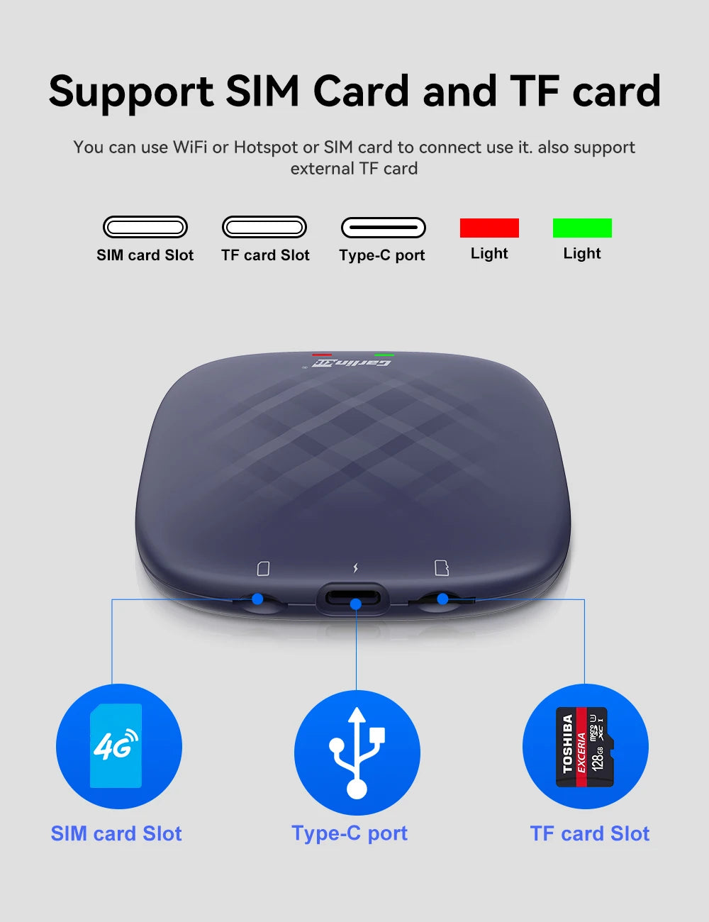 CarlinKit CarPlay Ai Box Android 13 TV Box Support Netflix IPTV GPS Wireless Android Auto & CarPlay 4G LTE Genuine Qualcomm Chip