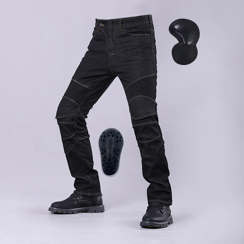 Motorcycle Riding Jeans Men Outdoor Moto Jeans Protective Knee Hip