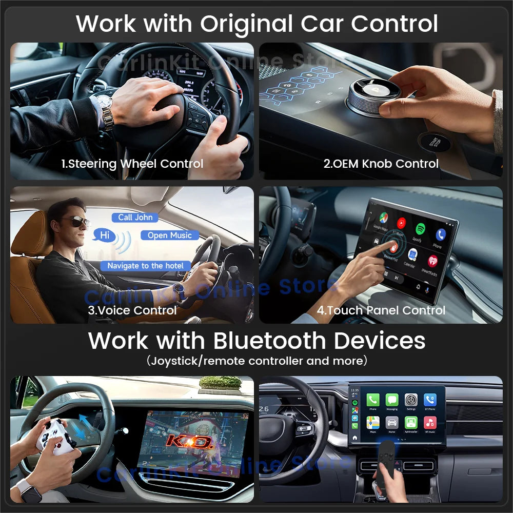 Carlinkit Plus Box Android 13 CarPlay Android Auto Wireless Android Tv Box Carlinkit Pro Support Netfilx Youtube IPTV