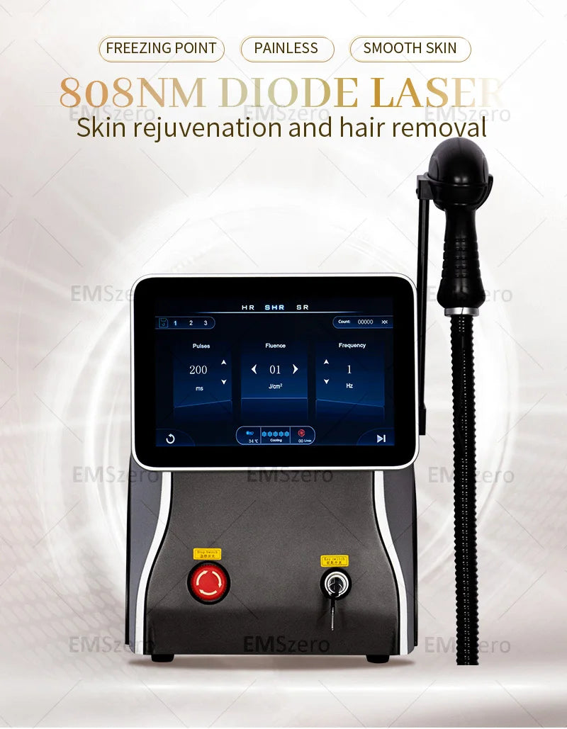 Multifunction 3500W Freezing Point Private Parts Body Face 808nm Diode Laser Hair Removal Machine Permanent Painless Epilator