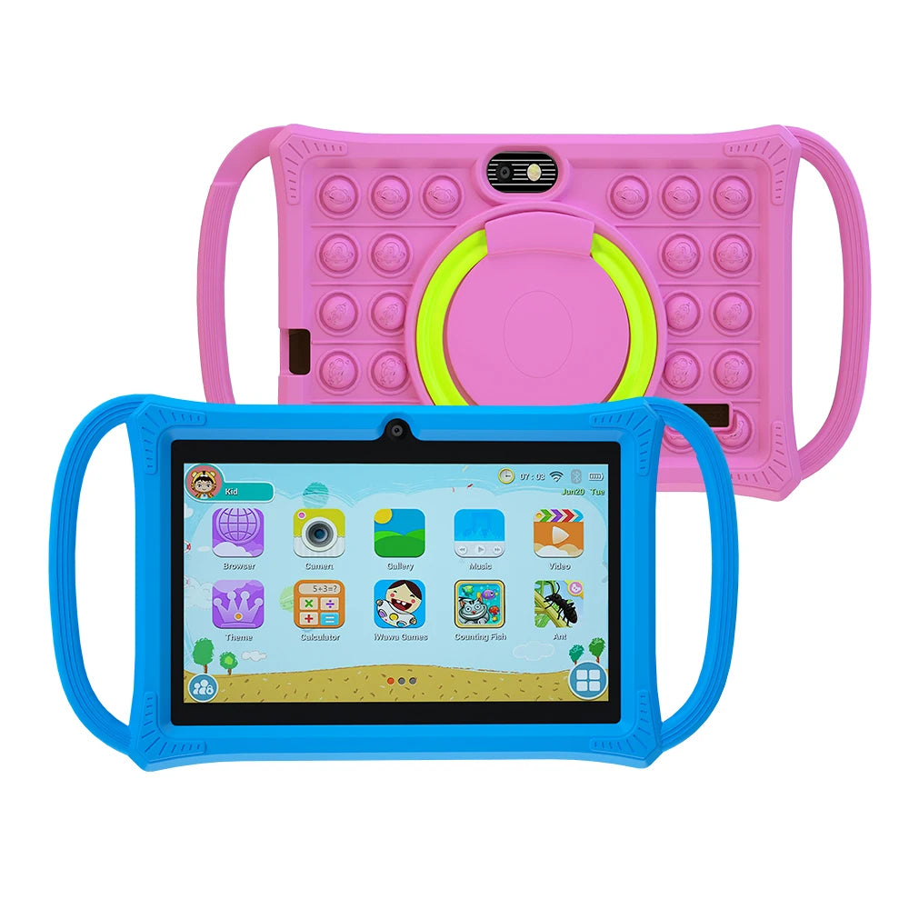 7.0 Inch Tablet PC Quad Core 4GB RAM 64GB ROM Children's best Gifts Android 12 Kids Game Educational Learning Tablets