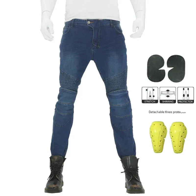 Motorcycle Pants Men Moto Jeans Protective Gear Riding Touring
