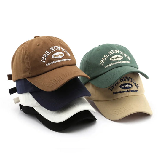 New Letters Embroidery Unisex Baseball Hats For Men Women Soft Cotton